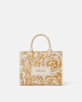 Athena liten raffia-veske