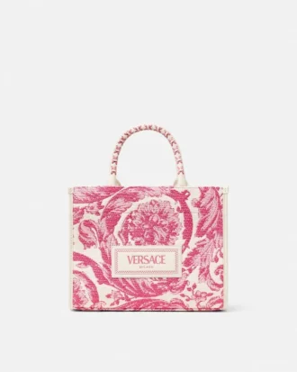 Athena liten raffia-veske