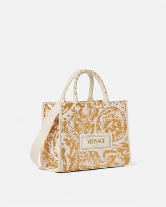 Athena liten raffia-veske