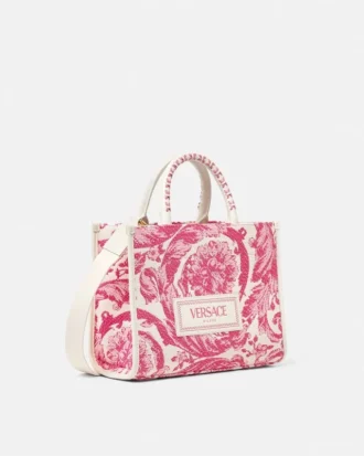Athena liten raffia-veske