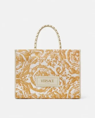 Athena stor raffia-veske