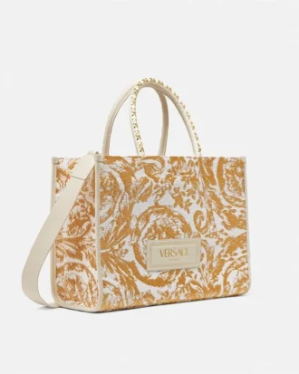 Athena stor raffia-veske