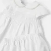 Babybrodert kjolesett i bomullspoplin