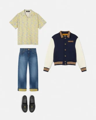 Jacquard-jeans for barn