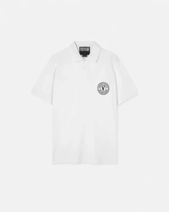 Brodert V-Emblem-poloskjorte