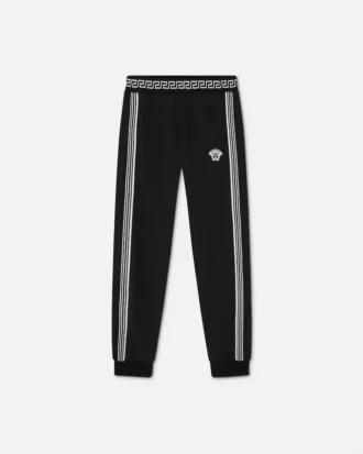 Broderte joggebukse i bomullsjersey for barn