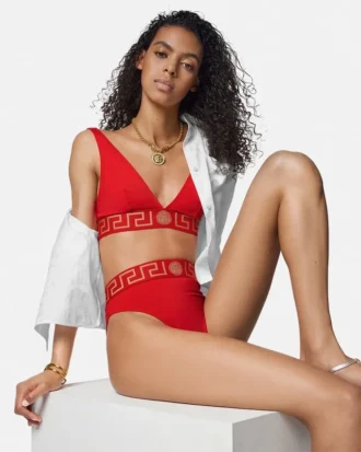 ECONYL® bikinibukse med høy midje