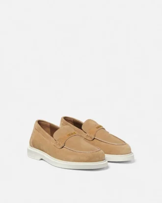 Giuliano loafers i semsket skinn