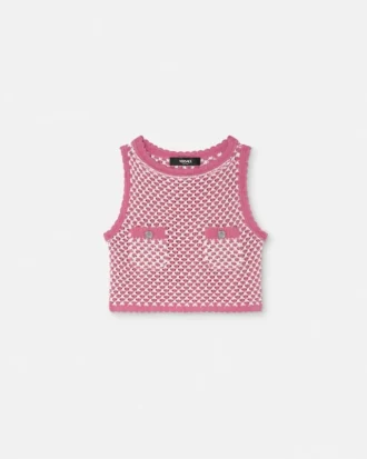 Heklet, boksformet strikket topp