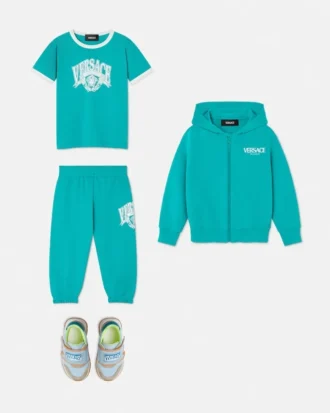 Sweatpants i bomullsjersey med trykk for barn