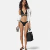Jacquard-bikinitopp med trekant
