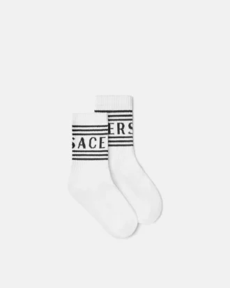 Jacquard-bomullssokker for barn