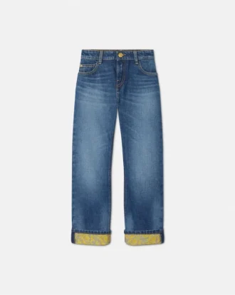 Jacquard-jeans for barn