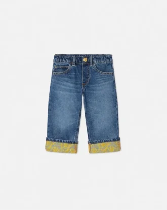 Jacquard-jeans for barn