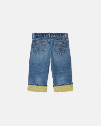 Jacquard-jeans for barn