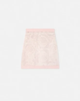 Jacquard Mohair strikket miniskjørt