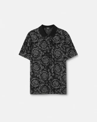 Jacquard-piké-polo i bomull