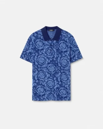 Jacquard-piké-polo i bomull