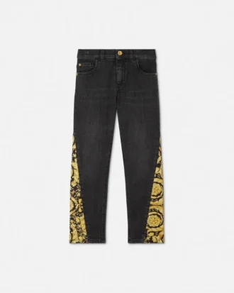 Jeans med trykk for barn