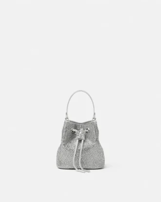 La Medusa-pyntet mini-bucketbag i sateng