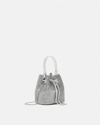 La Medusa-pyntet mini-bucketbag i sateng