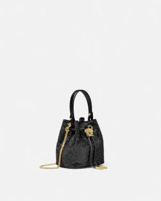 La Medusa-pyntet mini-bucketbag i sateng