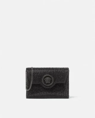 La Medusa-pyntet satengclutch