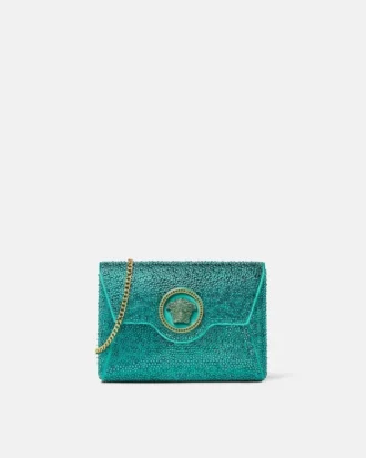 La Medusa-pyntet satengclutch