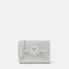 La Medusa-pyntet satengclutch