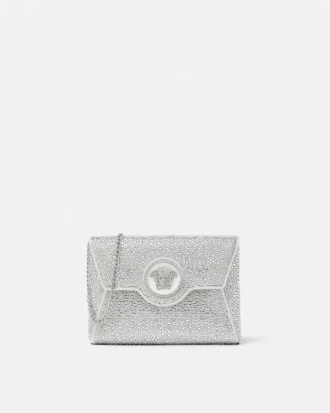 La Medusa-pyntet satengclutch