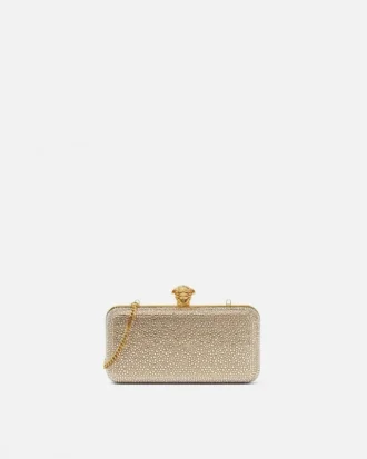 La Medusa-pyntet satengclutch