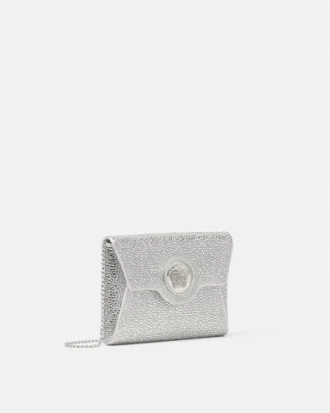 La Medusa-pyntet satengclutch