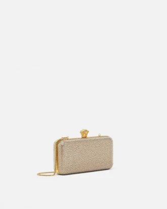La Medusa-pyntet satengclutch