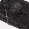 La Medusa-pyntet satengclutch