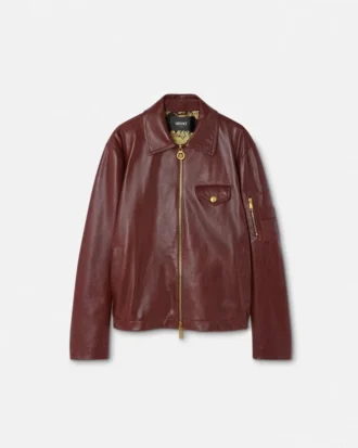 Lærblousonjakke