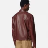Lærblousonjakke
