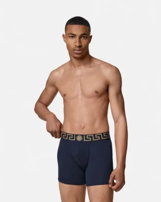 Lange shorts i bomullsjersey