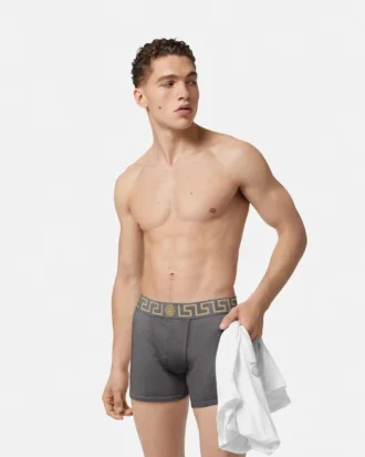 Lange shorts i bomullsjersey