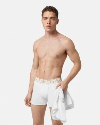 Lange shorts i bomullsjersey