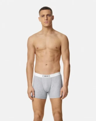 Langtrunks i ribbet bomull