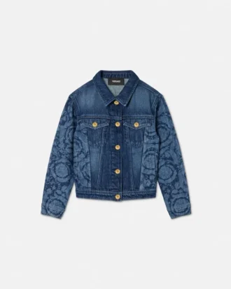 Lasert denimblouson for barn