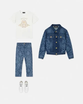 Laserte skinny jeans for barn