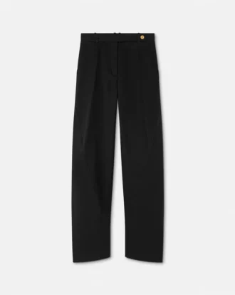 Lavmidde baggy gabardinebukser