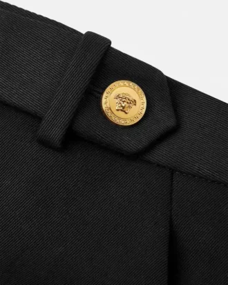 Lavmidde baggy gabardinebukser