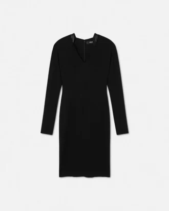 Midi-kjole i stretch-crêpe-jersey