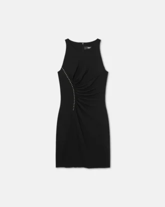 Mini-kjole i stretch-crepe-jersey