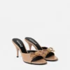 Opera Bow Patent Mules 85 mm