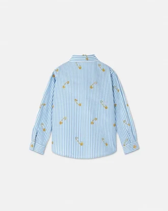 Pinstripe Pin Kids-skjorte