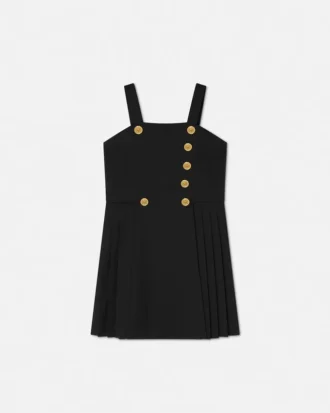 Pleatedress i ullblanding for barn