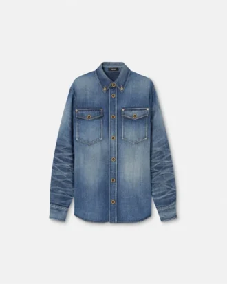Produsert i Japan Denim-overskjorte